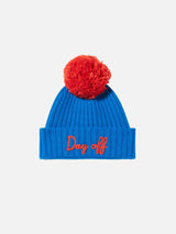 Man beanie with pompon