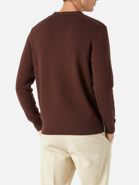Maglione da uomo con stampa cartoline Cortina