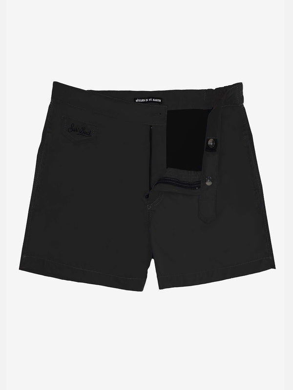 Black man swim shorts