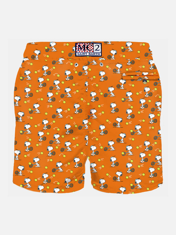 Costume da bagno da uomo in tessuto leggero con stampa Tennis Snoopy | SNOOPY - EDIZIONE SPECIALE PEANUTS™