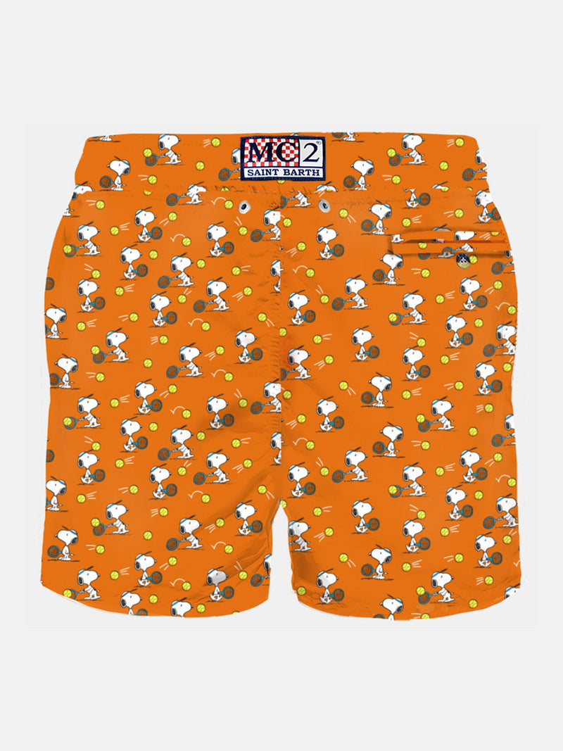 Herren-Badeshorts aus leichtem Stoff mit Tennis-Snoopy-Aufdruck | SNOOPY – PEANUTS™ SONDEREDITION