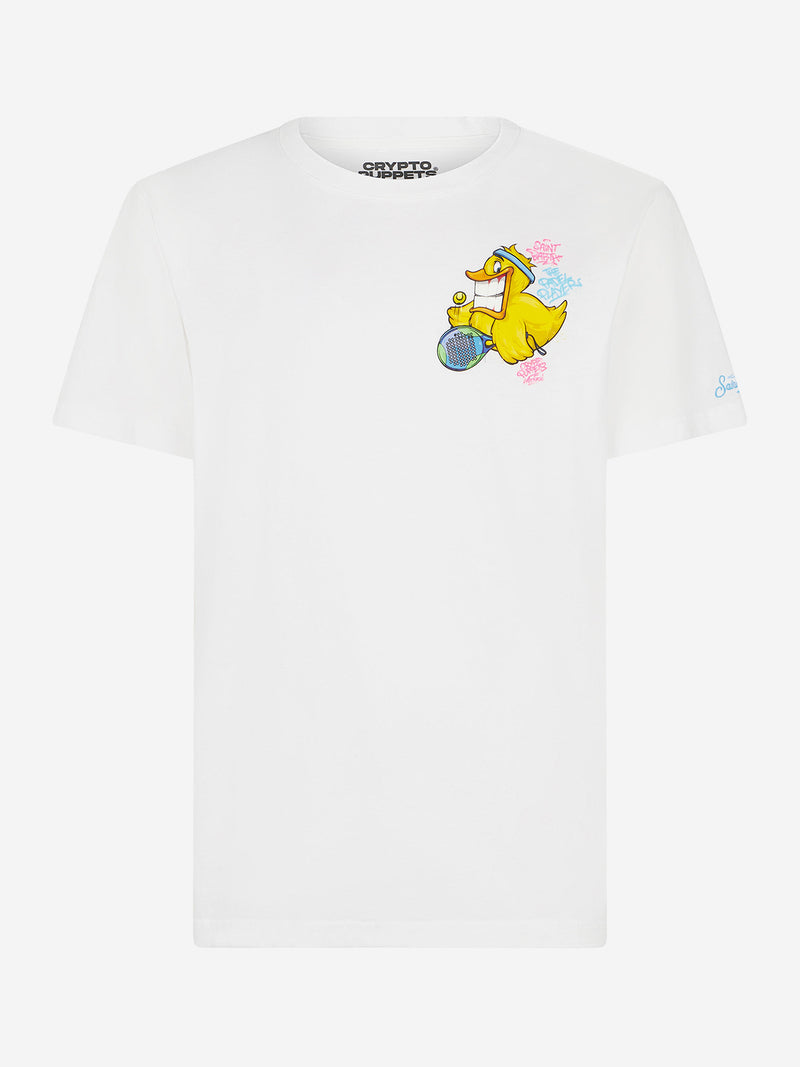 T-shirt da uomo con stampa papera Crypto | CRYPTO PUPPETS® EDIZIONE SPECIALE