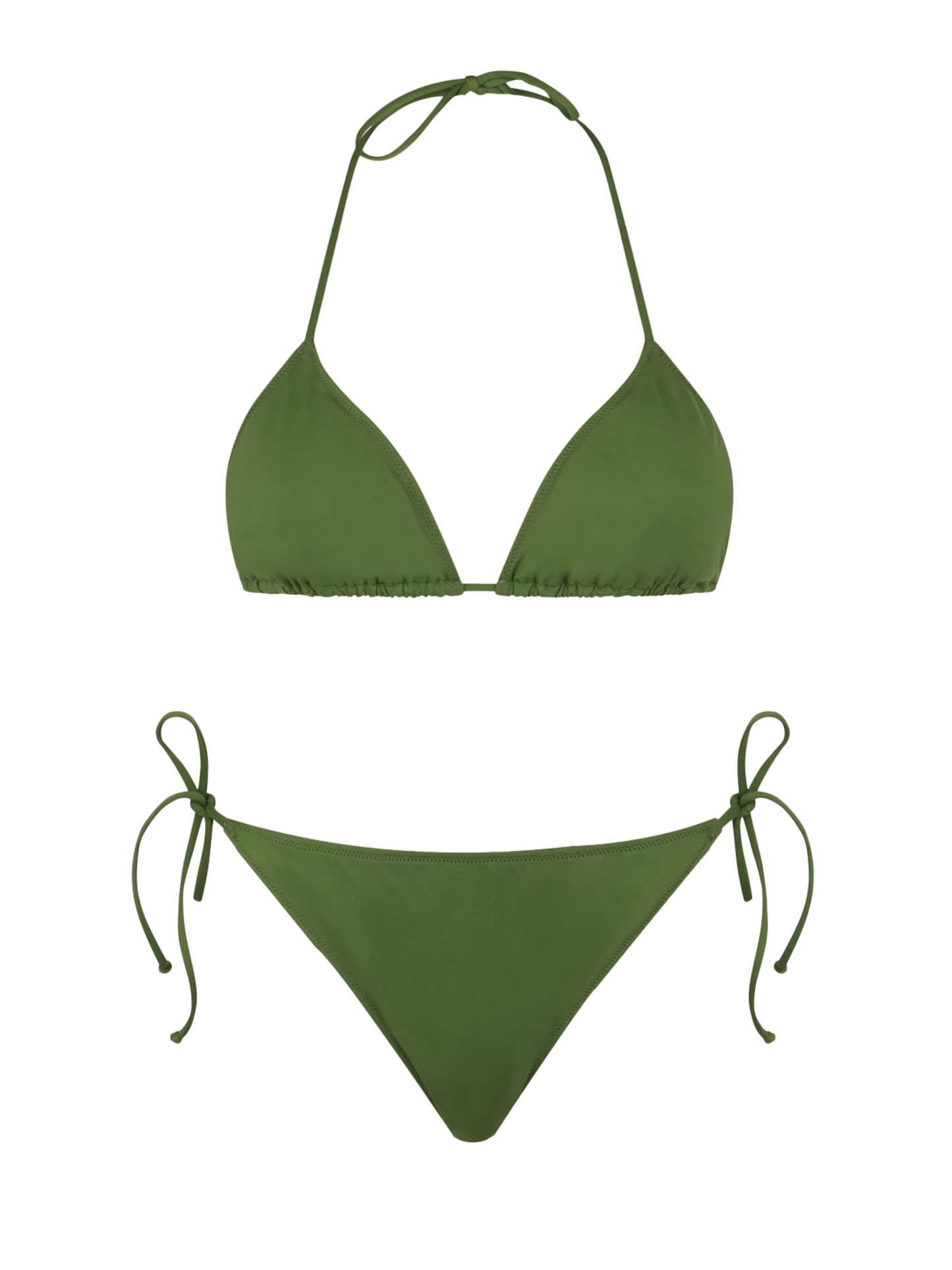 Woman military green triangle bikini - MC2 Saint Barth