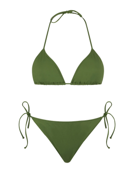 Woman military green triangle bikini - MC2 Saint Barth