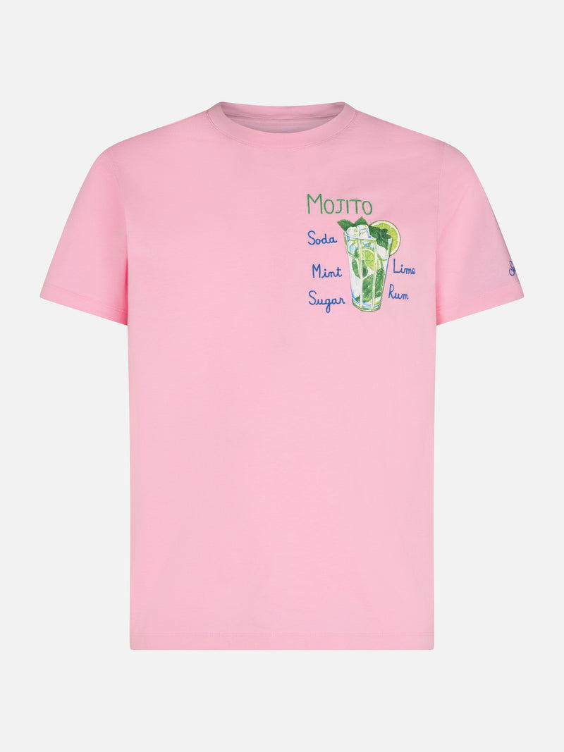 Herren-T-Shirt aus Baumwolle mit Mojito-Aufdruck