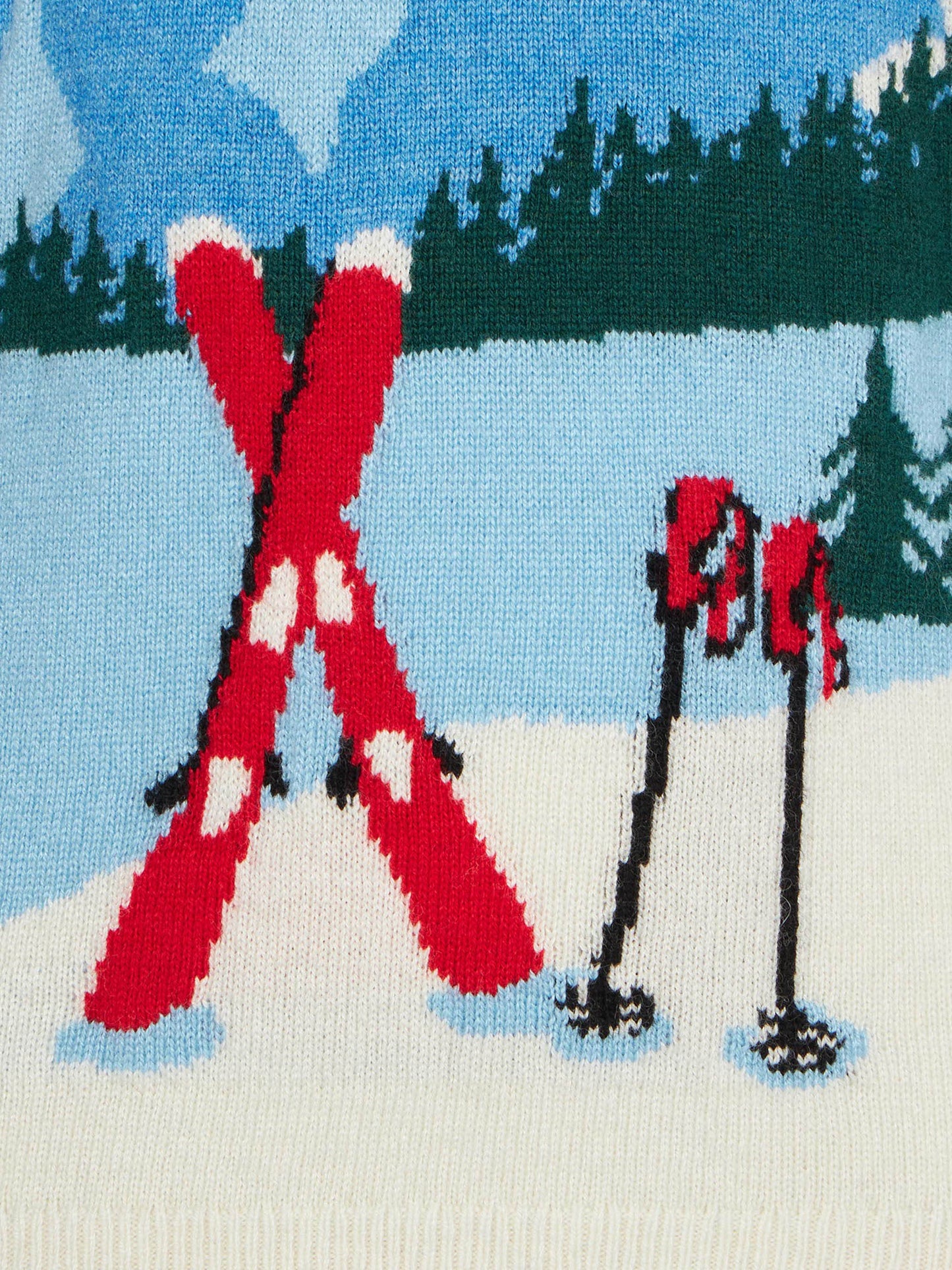 Boy sweater with mountains postcard print