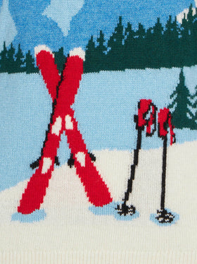 Boy sweater with mountains postcard print