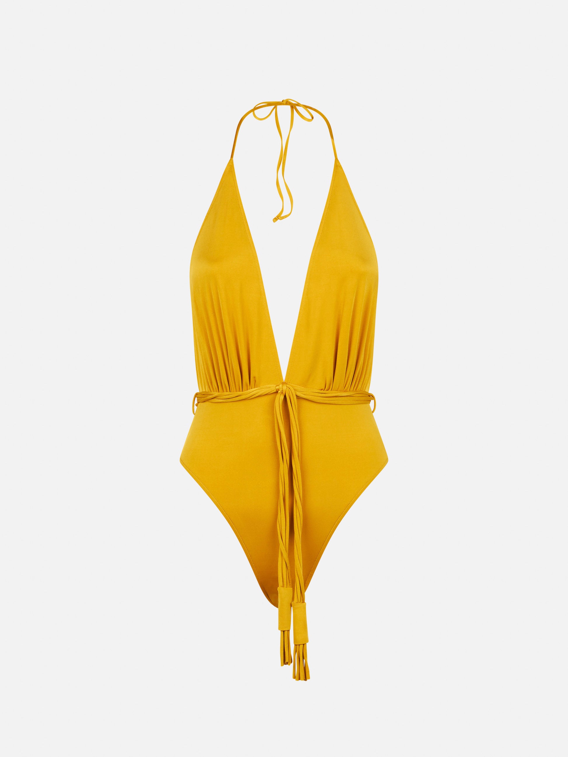 Shiny mustard one piece - MC2 Saint Barth