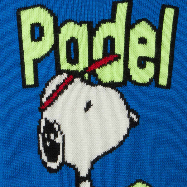 Boy crewneck sweater with Snoopy padel jacquard print | SNOOPY - PEANUTS™ SPECIAL EDITION