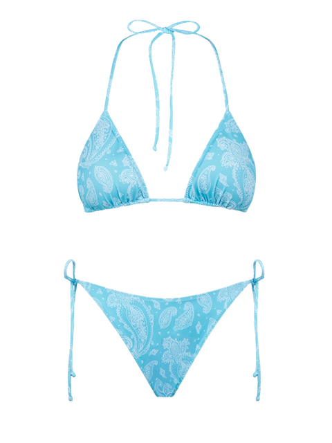 Woman triangle bikini with paisley print - MC2 Saint Barth