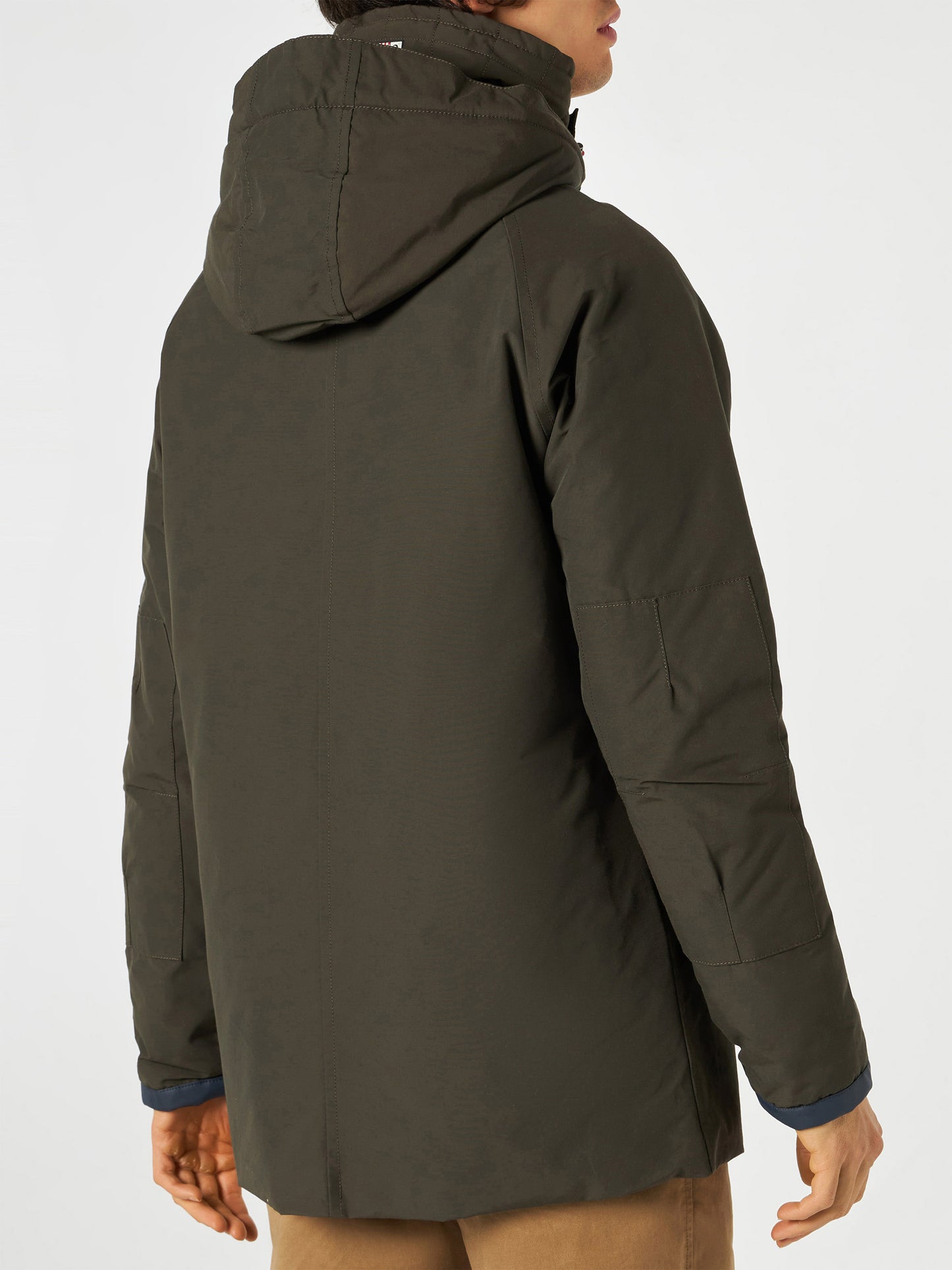 Parka für Herren in Militärgrün mit Kapuze Voyager