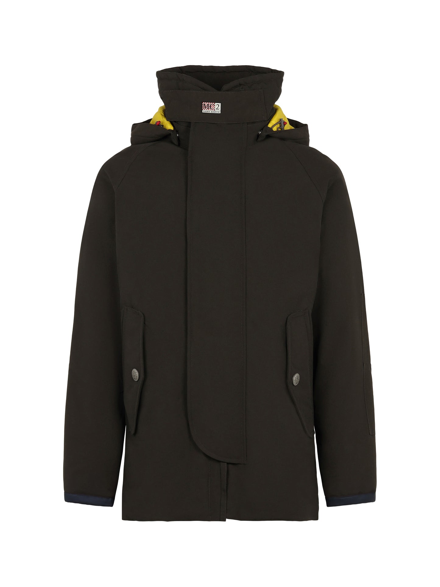 Parka für Herren in Militärgrün mit Kapuze Voyager