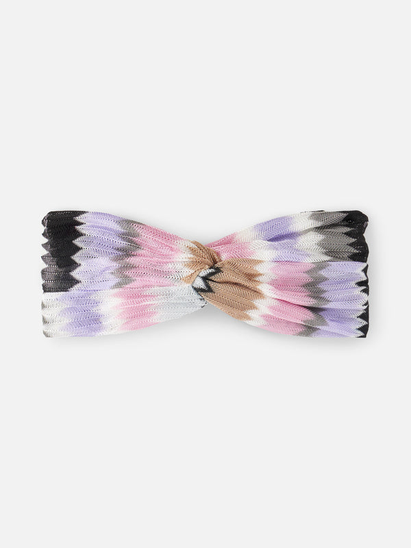 Woman lilac chevron hairband