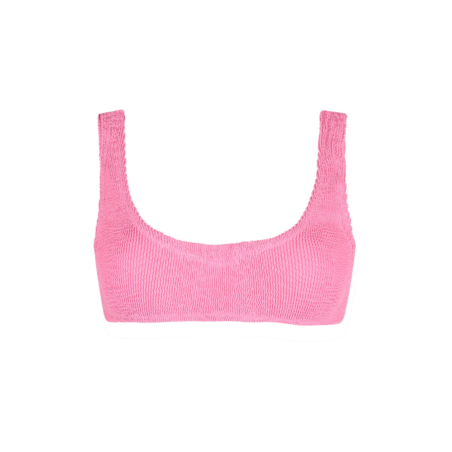 Naima pink crinkle classic bralette top