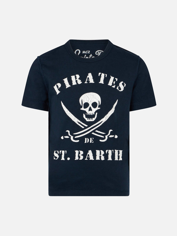 T-shirt da bambino con stampa pirata