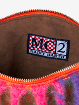 Pouch coperta a tracolla Parisienne con check multicolor luminoso