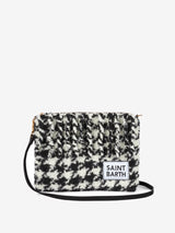 Pouch coperta a tracolla Parisienne con fantasia pied-de-poule