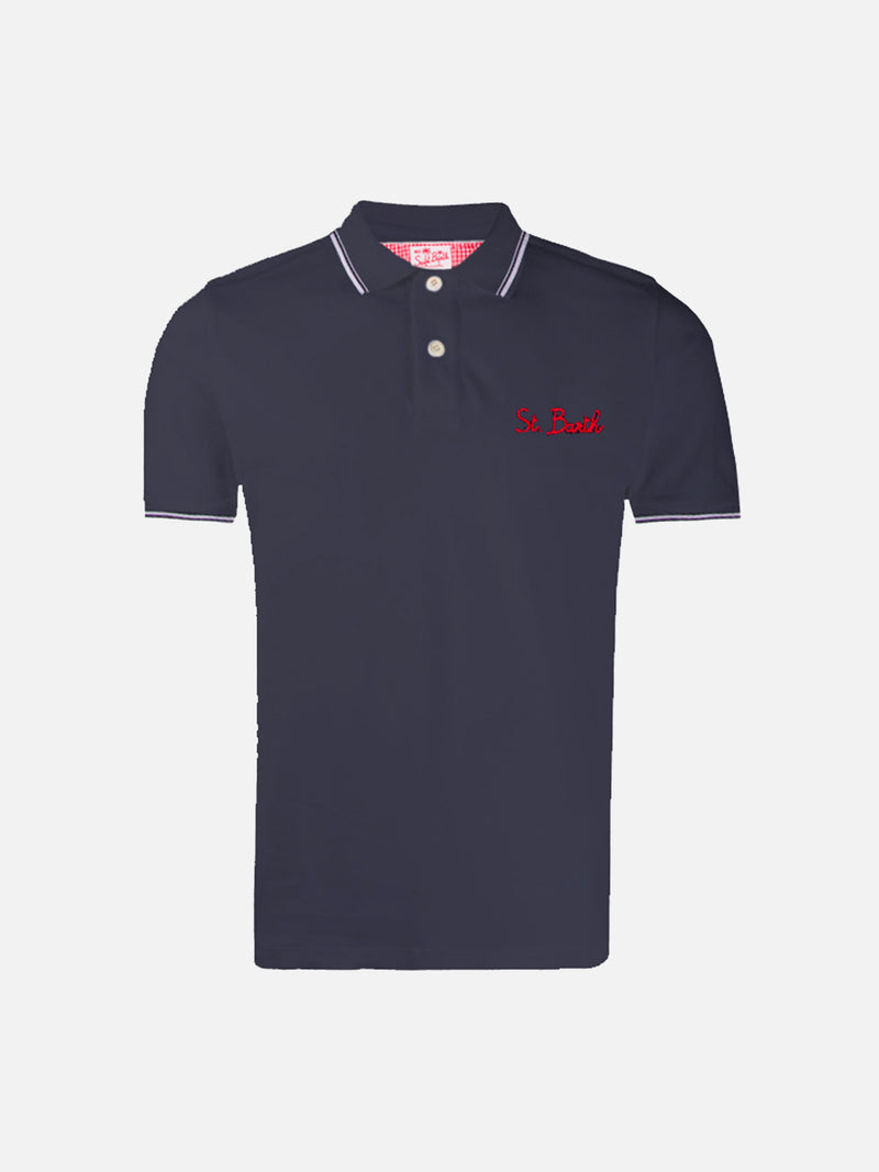 Boy blue navy polo piquet