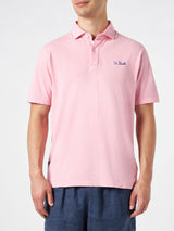 Poloshirt aus rosa effetto sfumato-Jersey