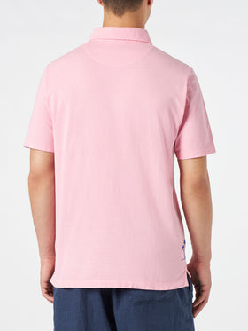 Polo in jersey rosa effetto sfumato - MC2 Saint Barth