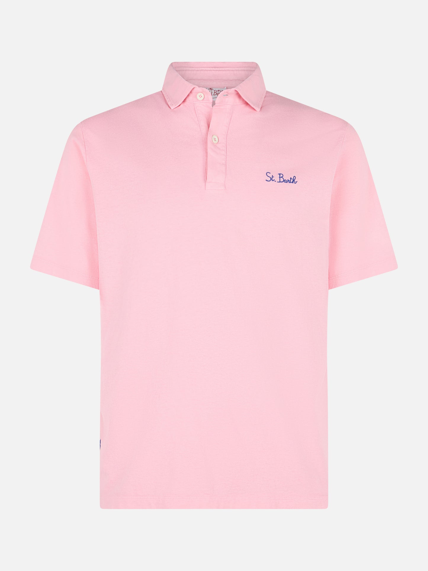 Polo in jersey rosa effetto sfumato - MC2 Saint Barth
