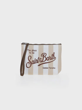Aline scuba pochette with striped print