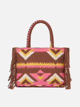 Colette blanket handbag with ethnic print