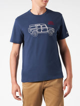 Herren-T-Shirt aus schwerer Baumwolle mit „Latin Rover“-Stickerei