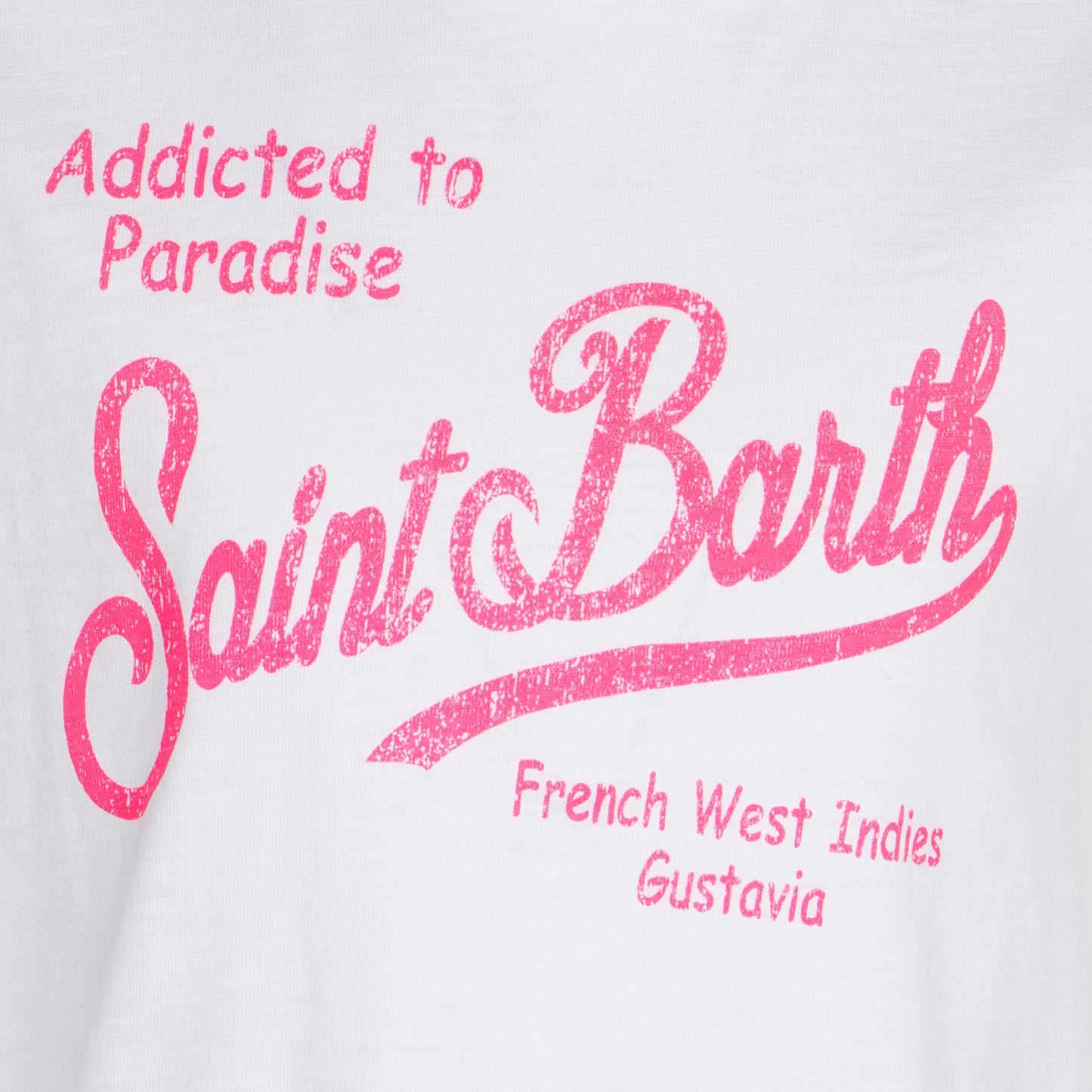T-shirt da bambina in cotone con stampa Saint Barth