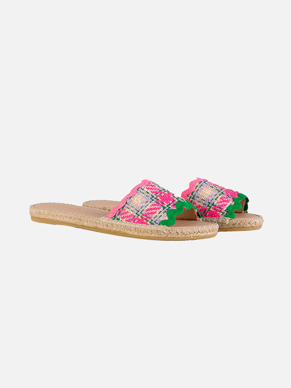 Espadrilla da donna con tweed multicolor