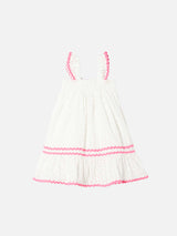 Girl white sangallo dress