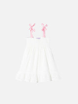 Girl white Sangallo dress