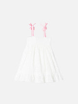 Girl white Sangallo dress