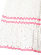 Girl white sangallo dress