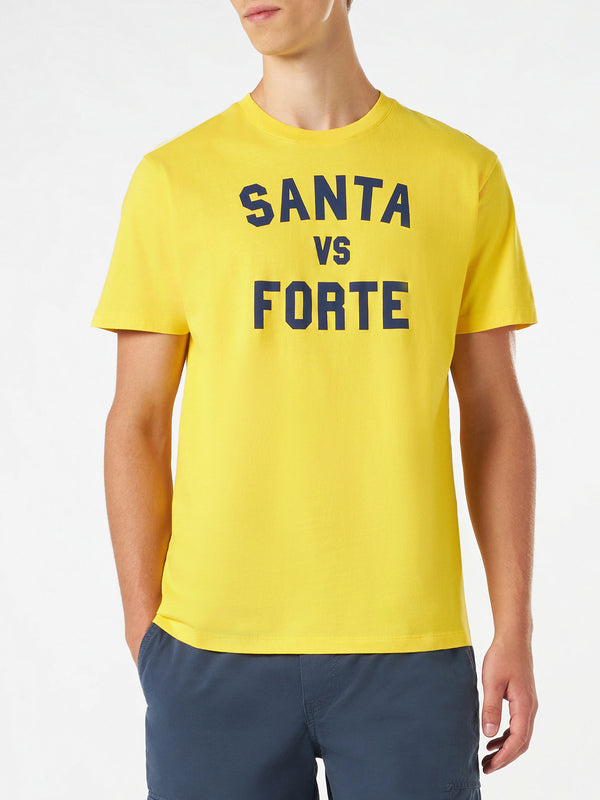 Bedrucktes Herren-T-Shirt „Santa vs Forte“.