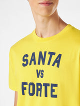 T-shirt da uomo con stampa Santa vs Forte