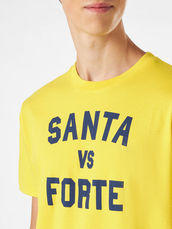 T-shirt da uomo con stampa Santa vs Forte