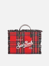 Colette wollige rote Tartan-Handtasche