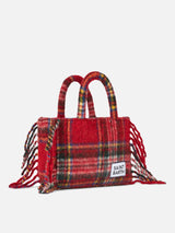 Colette blanket handbag with tartan print