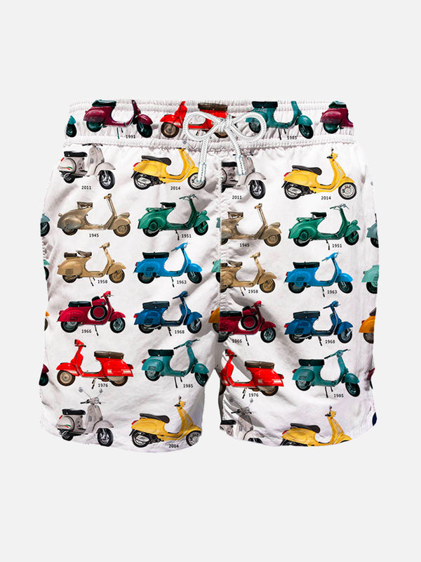 Klassische Herren-Badeshorts mit Vespa®-Aufdruck | VESPA® SONDEREDITION