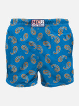 Man swim shorts with paisley print