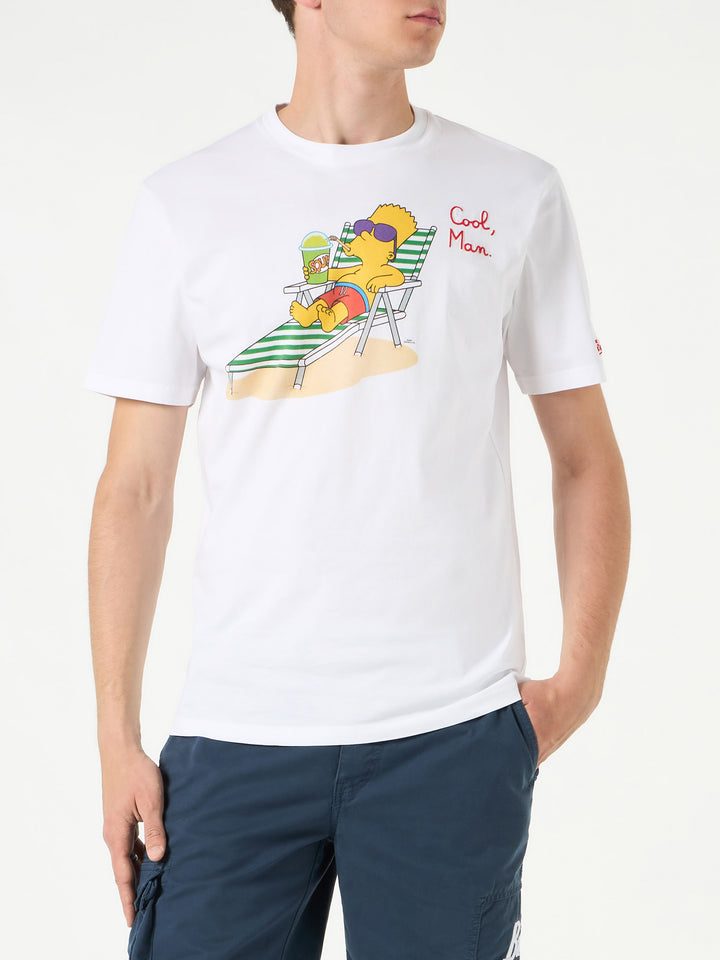 Herren-T-Shirt aus Baumwolle mit „Cool Man Bart“-Stickerei | DIE SIMPSONS-SONDERAUSGABE