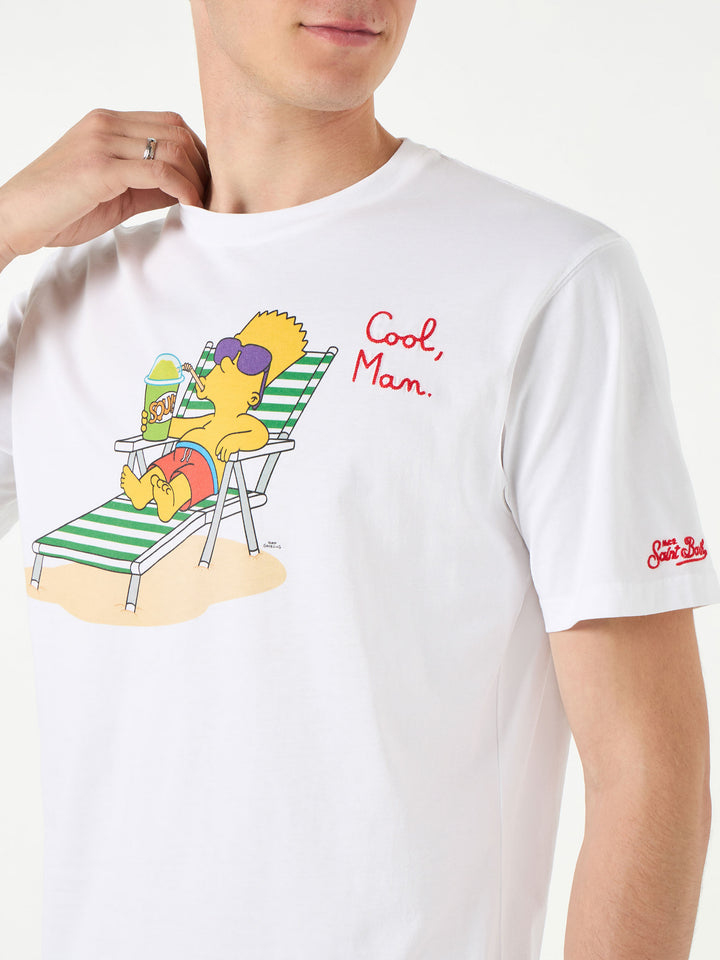 Herren-T-Shirt aus Baumwolle mit „Cool Man Bart“-Stickerei | DIE SIMPSONS-SONDERAUSGABE