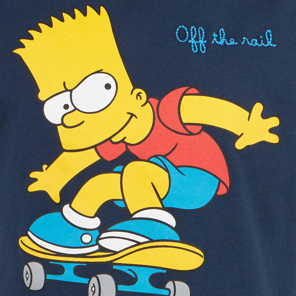 Boy heavy cotton t-shirt with Bart skate print | THE SIMPSONS SPECIAL EDITION