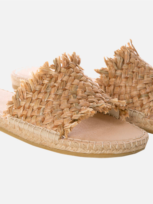 Woman straw espadrilla