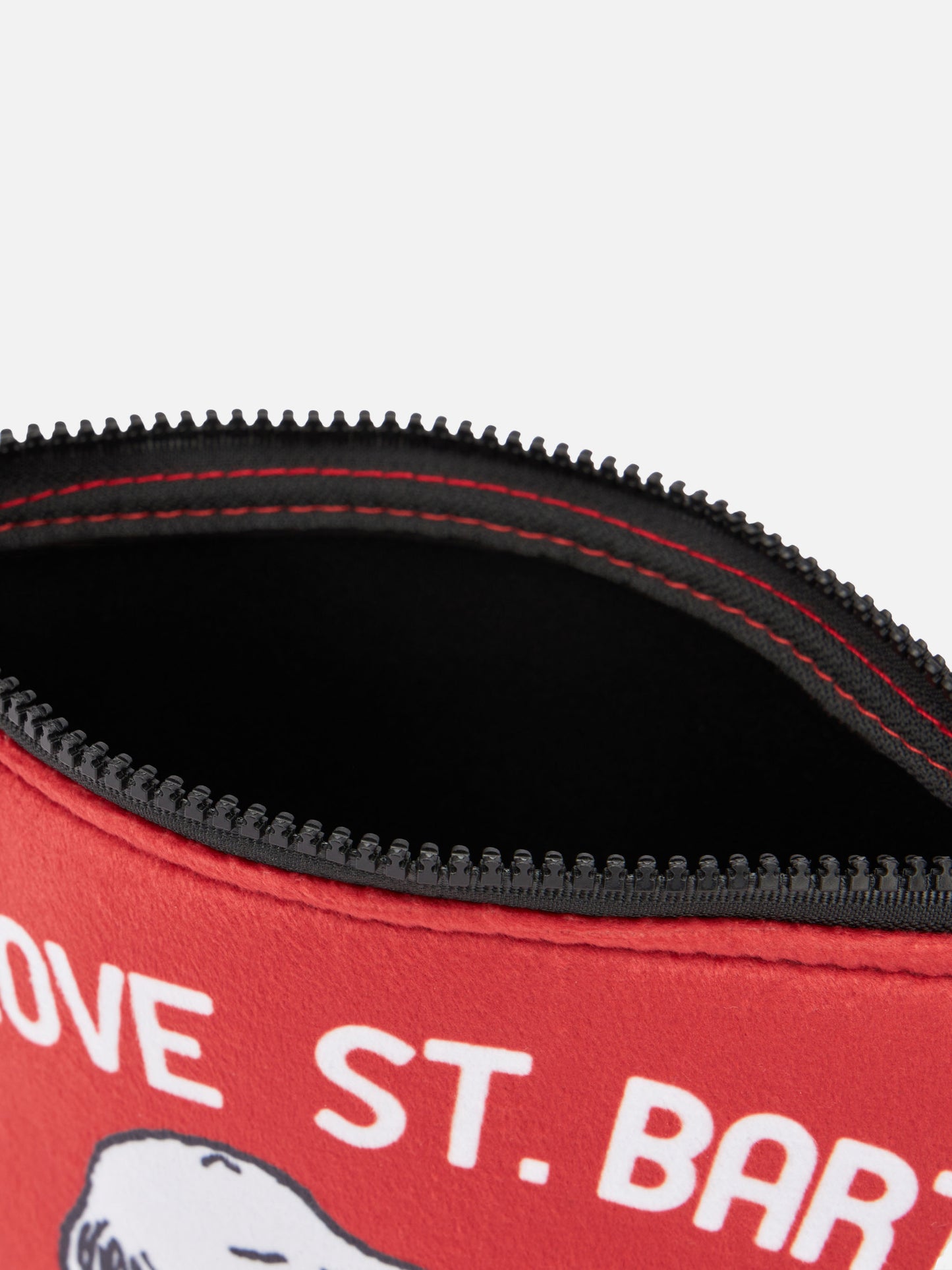 Aline wooly pochette with Snoopy print