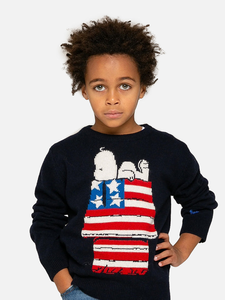 Kinderpullover mit Snoopy-Jacquard-Print | Peanuts™ Sonderausgabe