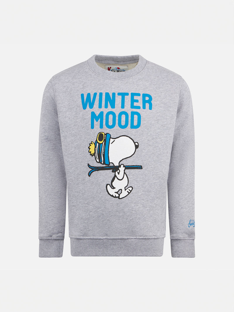 Graues Jungen-Sweatshirt mit Rundhalsausschnitt und Snoopy-Aufdruck | SNOOPY PEANUTS™ SONDEREDITION