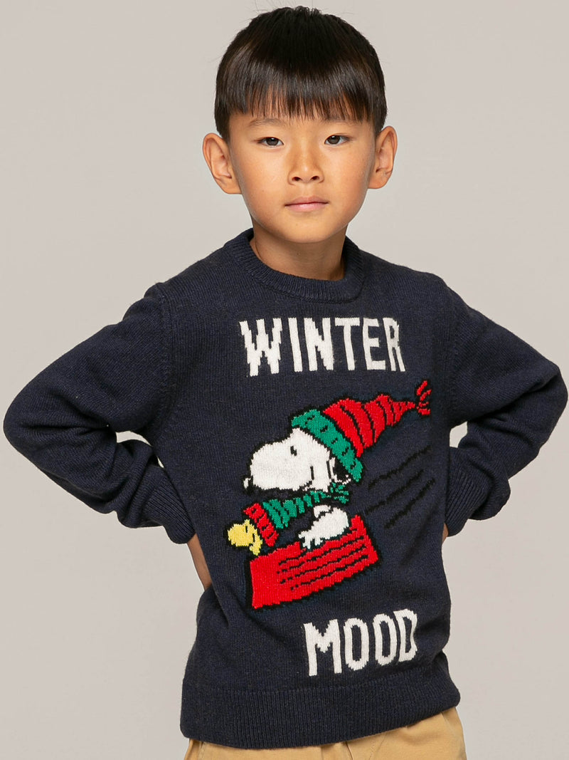 Maglia da bambino con stampa Snoopy Winter Mood | Edizione speciale Peanuts™