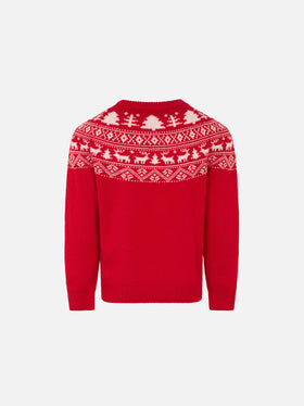Maglione da bambino Saint Barth con stampa norvegese